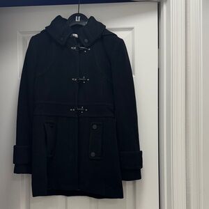 Kenneth Cole New York Black Coat with Toggles